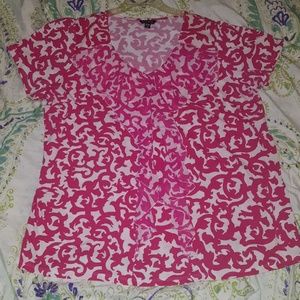 NWOT George Front Ruffle Detail Blouse